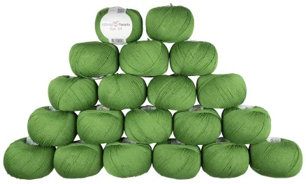 Infinity Hearts Rose 8/4 Garnpaket Unicolor 156 Grün - 20 Stk - Infinity Hearts Rose 8/4 Garnpaket Unicolor 156 Grün - 20 Stk
