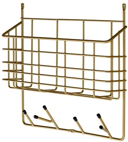 Maze Mitten Garderobenleiste Klein Messing
