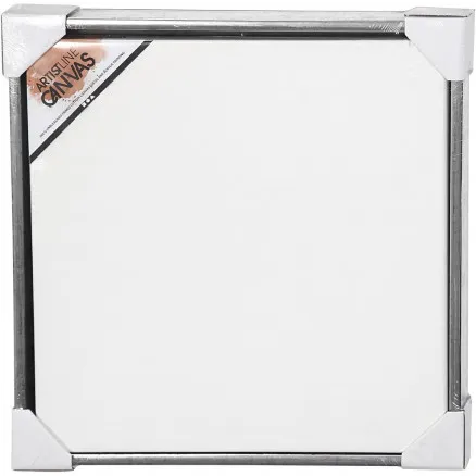 ArtistLine Leinwand mit Rahmen, Außenmaß 54x54 cm, Tiefe 3 cm, Weiß, Anti