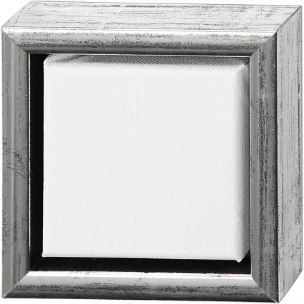 ArtistLine Leinwand mit Rahmen, weiß, Tiefe 3 cm, Größe 14x14 cm, 360 g, 6