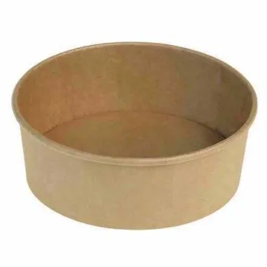Salatschale Catersource rund 750 ml Ø150 mm x 61 mm braun Kraft mit PE