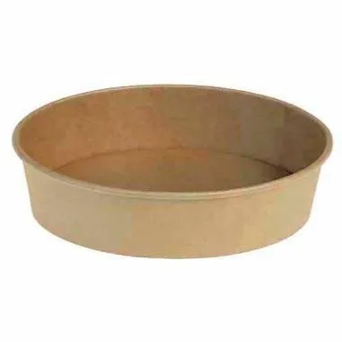 Salatschale Catersource rund 500 ml Ø150 mm x 45 mm braun Kraft mit PE
