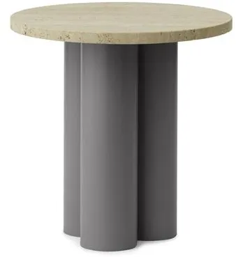 Normann Copenhagen Dit Beistelltisch Grau/Heller Travertin