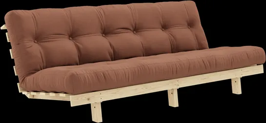 Karup Design Lean Schlafsofa mit Alpha Matratze 130x200 Clay Brown/Raw