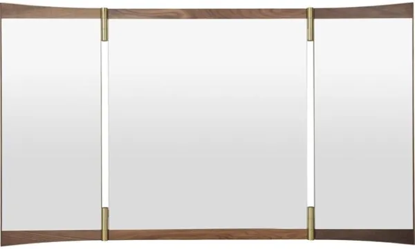 Gubi Vanity 3 Spiegel Amerikanischer Nussbaum